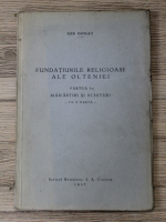 Ion Donat - Fundatiunile religioase ale Olteniei (partea 1-a, 1937)