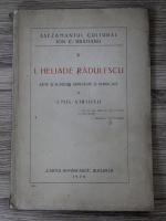 Ion Heliade Radulescu - Acte si scrisori adnotate si publicate (volumul 5, 1928)