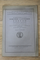 Ion I. Nistor - Pomenirea lui Dimitrie Cantemir Voevod domnitorul Moldovei (1924)