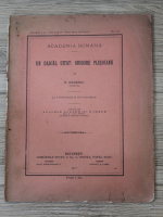N. Banescu - Un dascal uitat: Grigore Plesoianu (1915)
