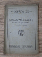 N. Cartojan - Poema cretana erotocrit in literatura romaneasca si izvorul ei necunoscut