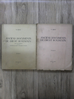 Nicolae Iorga - Anciens documents de Droit Roumain (2 volume, 1930)