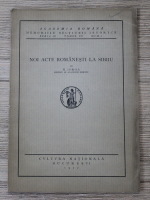 Anticariat: Nicolae Iorga - Noi acte romanesti la Sibiu (1927)