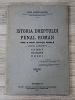 Anticariat: Petre Ionescu Muscel - Istoria Dreptului Penal Roman (1931)
