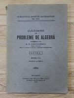 A. G. Ioachimescu - Culegere de probleme de algebra (partea I, 1938)