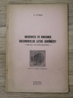 Doina Ciurea - Observatii pe marginea documentelor latine romanesti (1945)