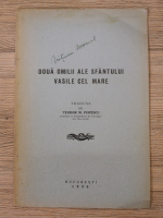 Doua omilii ale Sfantului Vasile cel Mare (1936)