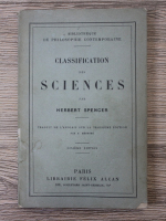 Herbert Spencer - Classification des sciences (1923)