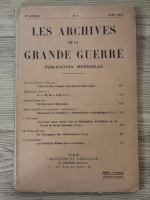 Les archives de la Grande Guerre, anul I, nr. 4, iunie 1919