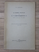 N. Cartojan - Le modele francais de l'erotokritos (1936)