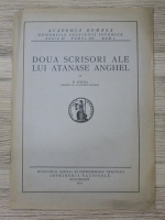 Nicolae Iorga - Doua scrisori ale lui Atanase Anghel (1932)