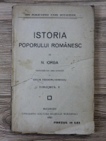 Nicolae Iorga - Istoria poporului romanesc (volumul 1, 1922)