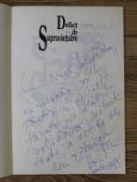 Octavian Barbosa - Delict de supravietuire (cu autograful si dedicatia autorului pentru Ion Salisteanu)