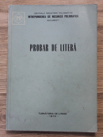 Probar de litera