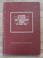 Culegere de decizii ale Tribunalului Suprem pe anul 1986