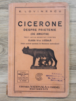 E. Lovinescu - Cicerone. Despre prietenie (1929)