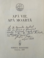 Marin Sorescu - Apa vie, apa moarta (cu autograful autorului pentru Ion Caramitru)