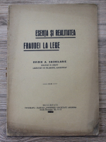 Ovidiu Sachelarie - Esenta si realitatea fraudei la lege