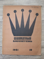 Revista Buletinul de Sah, nr. 10, 1981