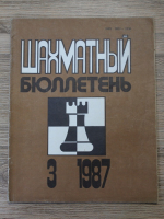 Revista Buletinul de Sah, nr. 3, 1987