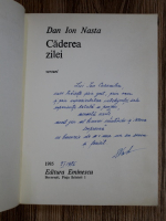 Dan Ion Nasta - Caderea zilei (cu autograful autorului)