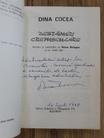 Dina Cocea - Destainuiri crepusculare (cu autograful autorului)