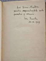 Ion Barbu - Joc secund. Versuri, 1930 (cu autograful autorului)