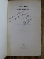 Irina Egli - Sange amestecat (cu autograful autorului)