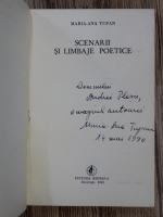 Maria Ana Tupan - Scenarii si limbaje poetice (cu autograful autoarei)