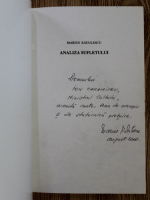Marius Radulescu - Analiza sufletului (cu autograful autorului)