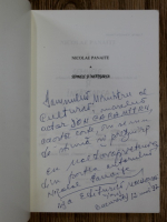 Nicolae Panaite - Semnele si infatisarea (cu autograful autorului)