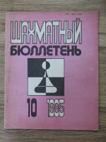 Revista Buletinul de Sah, nr. 10, 1985