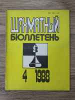 Revista Buletinul de Sah, nr. 4, 1988