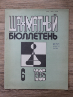 Revista Buletinul de Sah, nr. 6, 1985