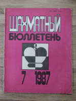 Revista Buletinul de Sah, nr. 7, 1987