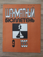 Revista Buletinul de Sah, nr. 9, 1985