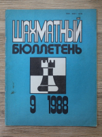 Revista Buletinul de Sah, nr. 9, 1988