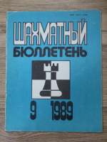 Revista Buletinul de Sah, nr. 9, 1989