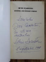 Silviu Dumitrescu - Pasiunea cea mare (cu autograful autorului)