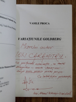 Vasile Proca - Variatiunile Goldberg (cu autograful autorului)