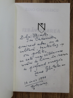 Zeno Ghitulescu - Izbativoarea povara (cu autograful autorului)