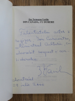 Zoe Torneanu Vasiliu - Din Canada, cu durere (cu autograful autoarei)