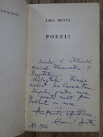 Emil Botta - Poezii (cu autograful autorului)