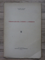 Iacob Lazar - Personalitatea juridica a bisericii (1940)