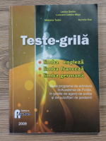 Letitia Stefan - Teste grila. Limba engleza, limba franceza, limba germana 