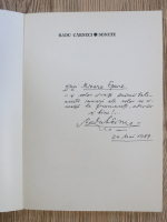 Radu Carneci - Sonete (cu autograful autorului)