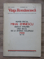 Revista Viata Romaneasca, anul LXXVIII, nr. 12, decembrie 1983