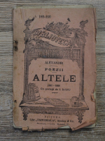 Anticariat: Vasile Alexandri - Poezii. Altele 1881-1888