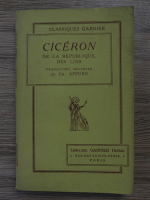 Ciceron de la Republique des Lois (1932)