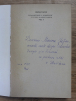 Elena Tacciu - Romantismul romanesc (cu autograful autoarei)